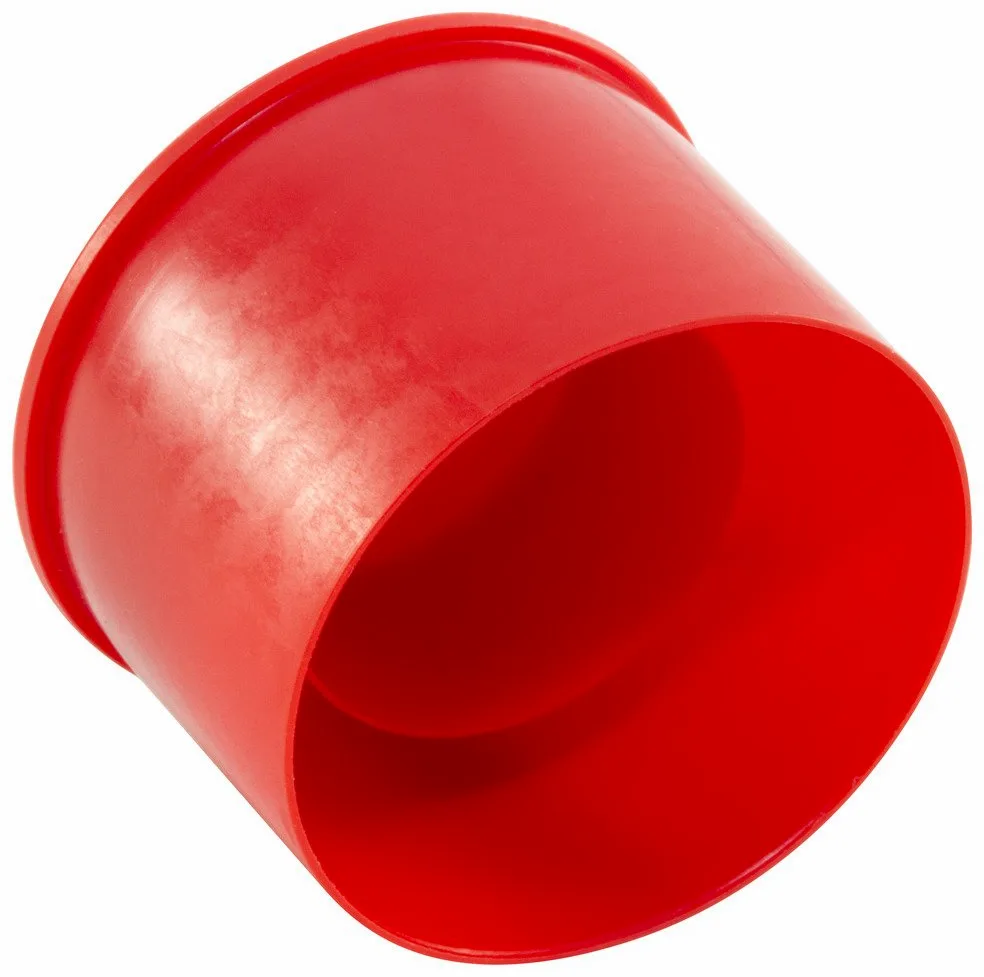 Caplugs 99394569 Tapón de plástico para tubos sin ensanchar y conjuntos de tuercas. Para taponar tubo tamaño 1/4" FTC-4, PE-LD, tamaño del tubo de 1/4", rojo (paquete de 200)