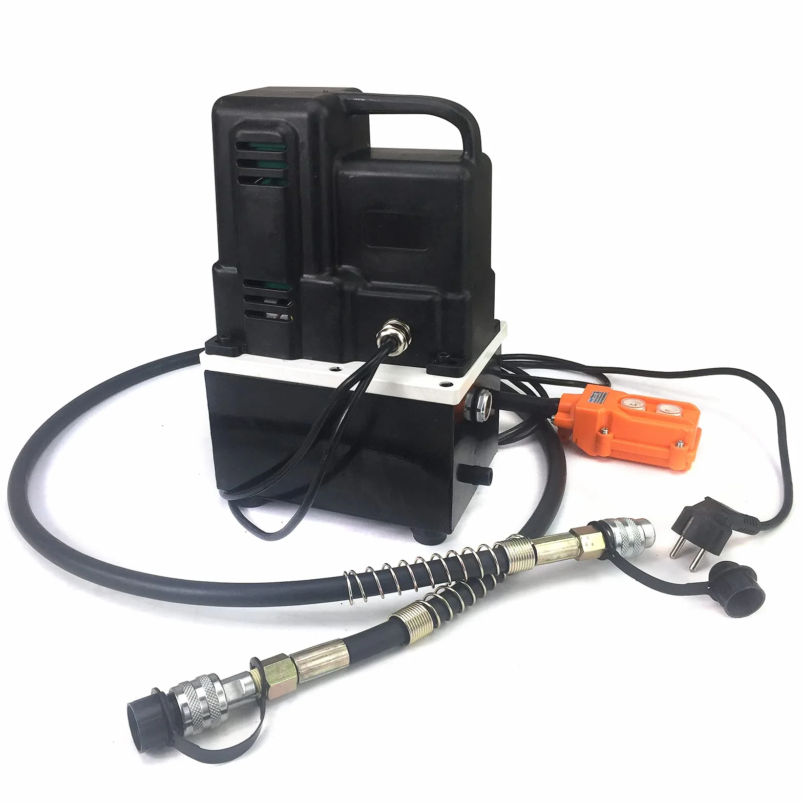 Bomba hidráulica eléctrica, 620 W, 220 V, bomba de aceite hidráulico de alta presión de 1600 RPM con mando a distancia con cable