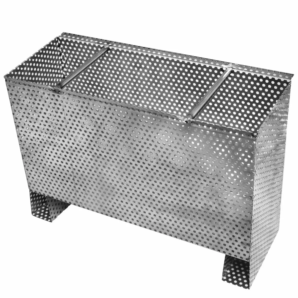 Interceptor Profesional de Trampa de Grasa Comercial 60L Bajo Fregadero Acero Inoxidable Cesta de Filtro Extraíble para Residuos de Alimentos Separador de Aceite Deflector de Agua Desagüe (39x39x39cm)