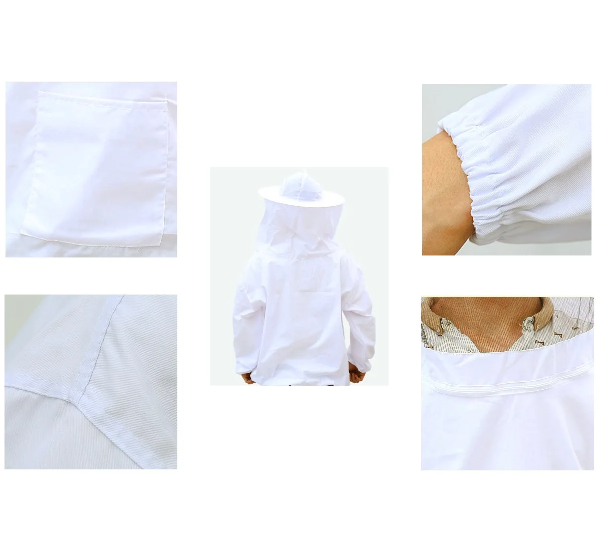Xgunion Traje profesional de apicultor (chaqueta, pantalones, guantes)
