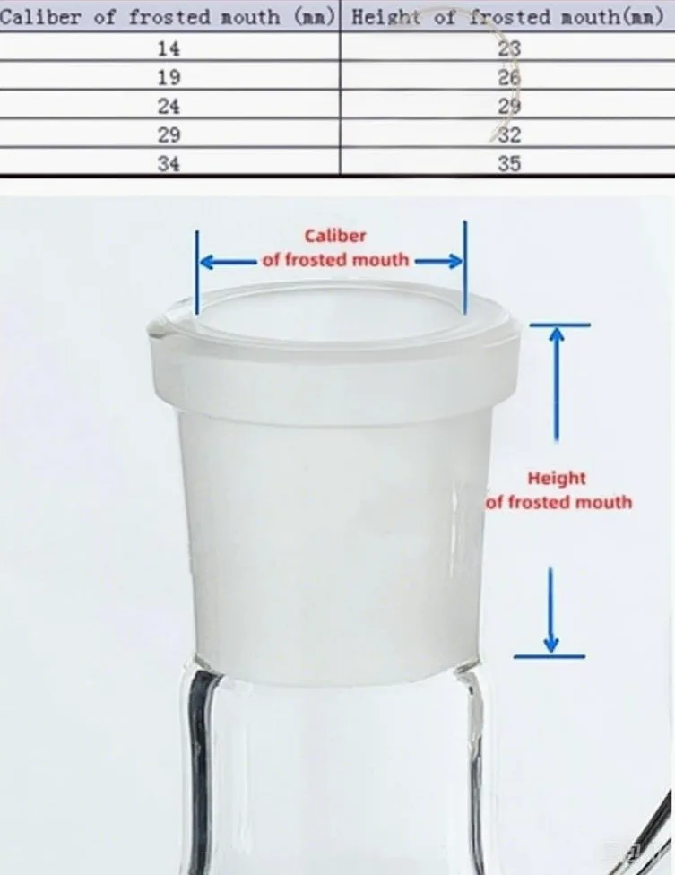 Frasco de vidrio for laboratorio, 1 frasco succión filtración boca molienda al vacío 25 ml a 2000(2000ml caliber24)