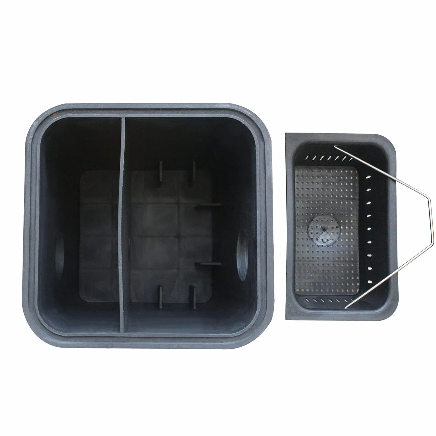 Trampa grasa HDPE separador de grasas bajo fregadero cocina interceptor de grasa restaurantes gastronomía (40 Litros)