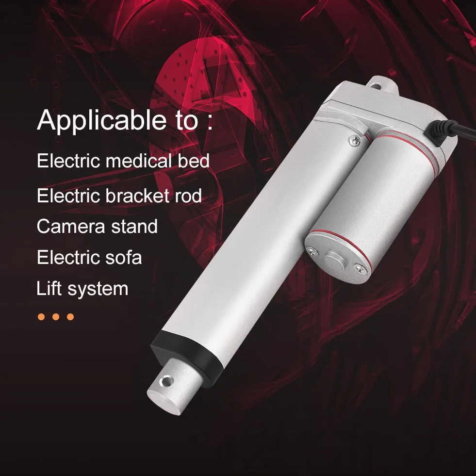 Vikye Actuador lineal 24V CC 150mm 750N eléctrico industrial