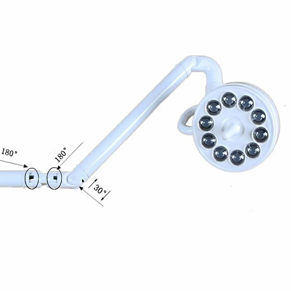 Luz LED para Examen médico quirúrgico de Techo, 30 W Interruptor de Sensor de lámpara sin Sombras/Interruptor de Palanca, para Examen quirúrgico de Techo Ajustable - Cirugía de Mascotas Dep