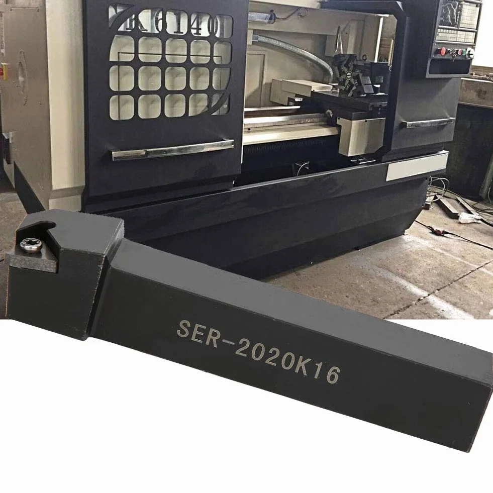 16ER AG60 Blade Insert + SER2020 CNC Turning Tool Holder Boring Bar + Wrench Set