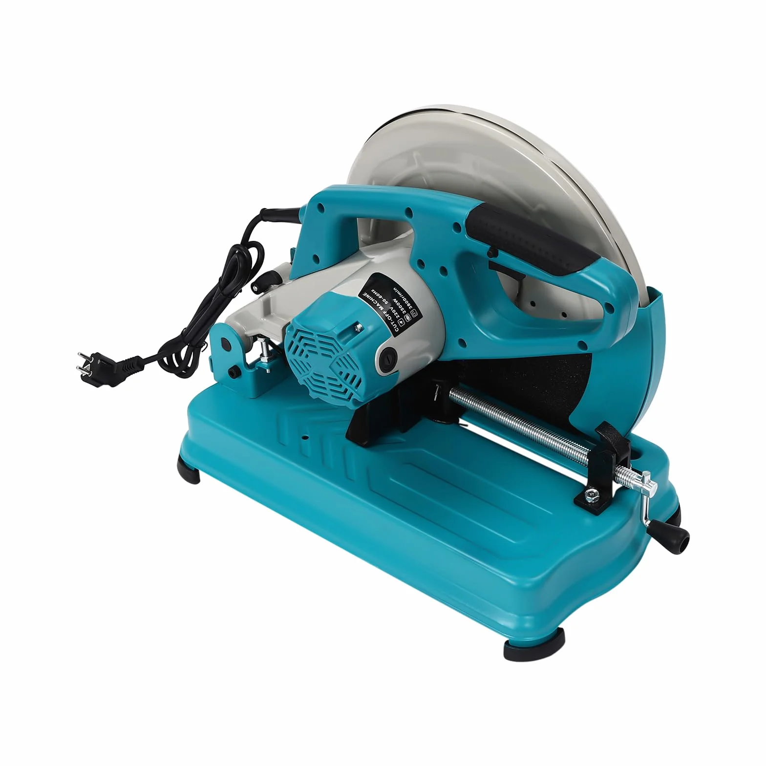 Sierra de corte de metal, 2800 W, sierra capsular 3800 rpm, máquina de corte ajustable, 0-45° para cortar madera, metal
