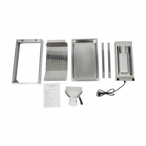 Calentador de patatas fritas 750 W acero inoxidable profesional eléctrico