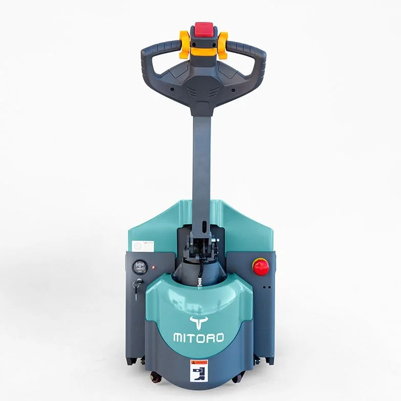 Transpaleta Eléctrica MITORO - 1500kg - Batería de Litio - Horquillas 685x1724mm - Elevación 110mm - Ruedas Poliuretano PU - Frenado Electromagnético - Almacén Logística