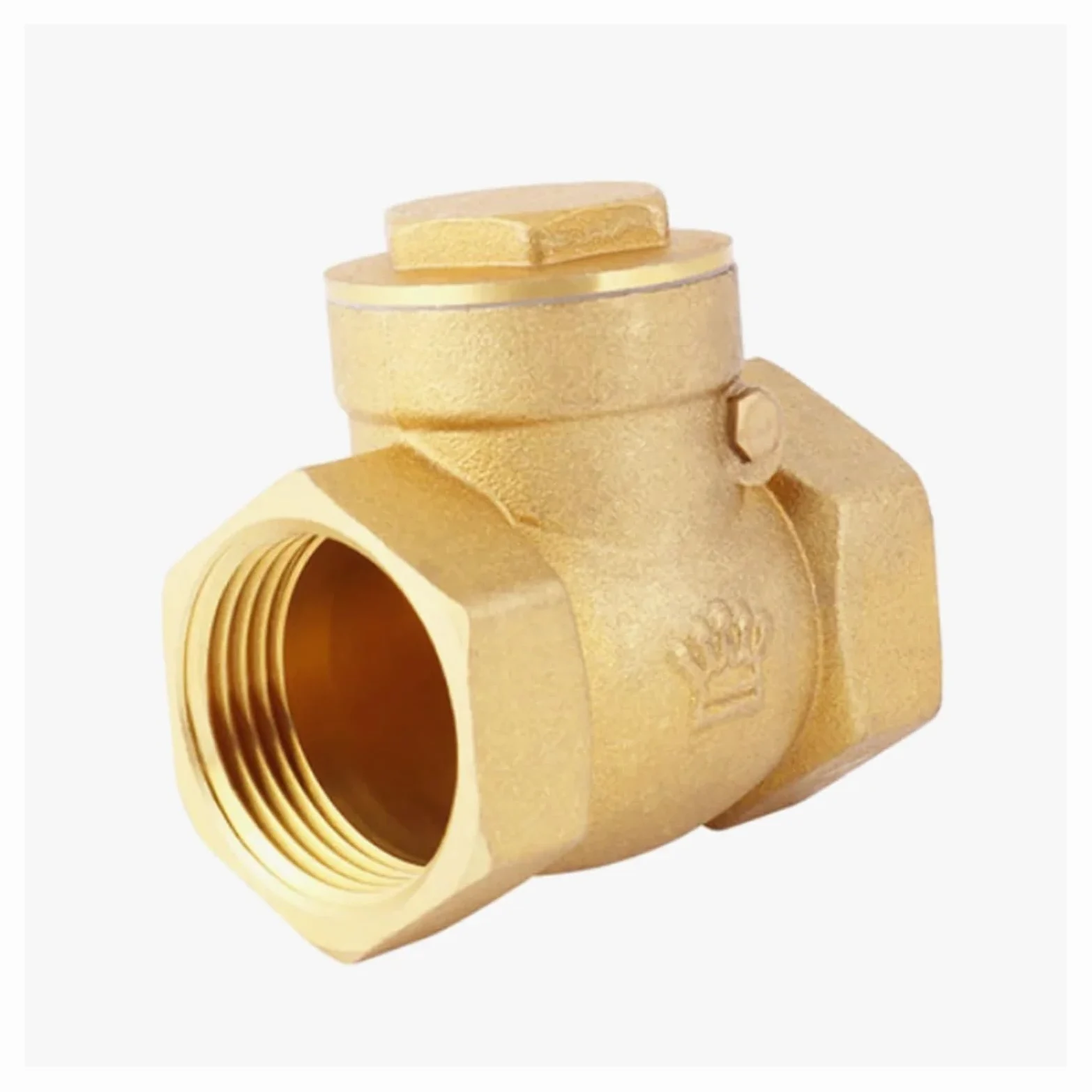 Válvula De Esfera Válvula Antirretorno Horizontal Con Boca De Alambre Latón, Rosca Hembra Cobre, 1/2", 3/4", 1", 1-1/4", 1-1/2", 2"(DN50)