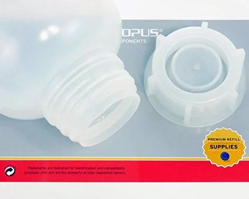 10 x 5 frascos botellas de LDPE con rosca de, química kalien Botella, laboratorio con tapa como recipiente de almacenamiento para laboratorio, cocina o Hobby, plástico, transparente, 10x 2000 ml