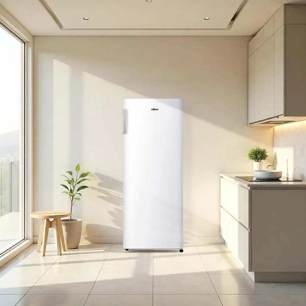 Nilson Congelador Vertical Blanco NCV145500E 165L Puerta Reversible Eficiencia Energética Clase E