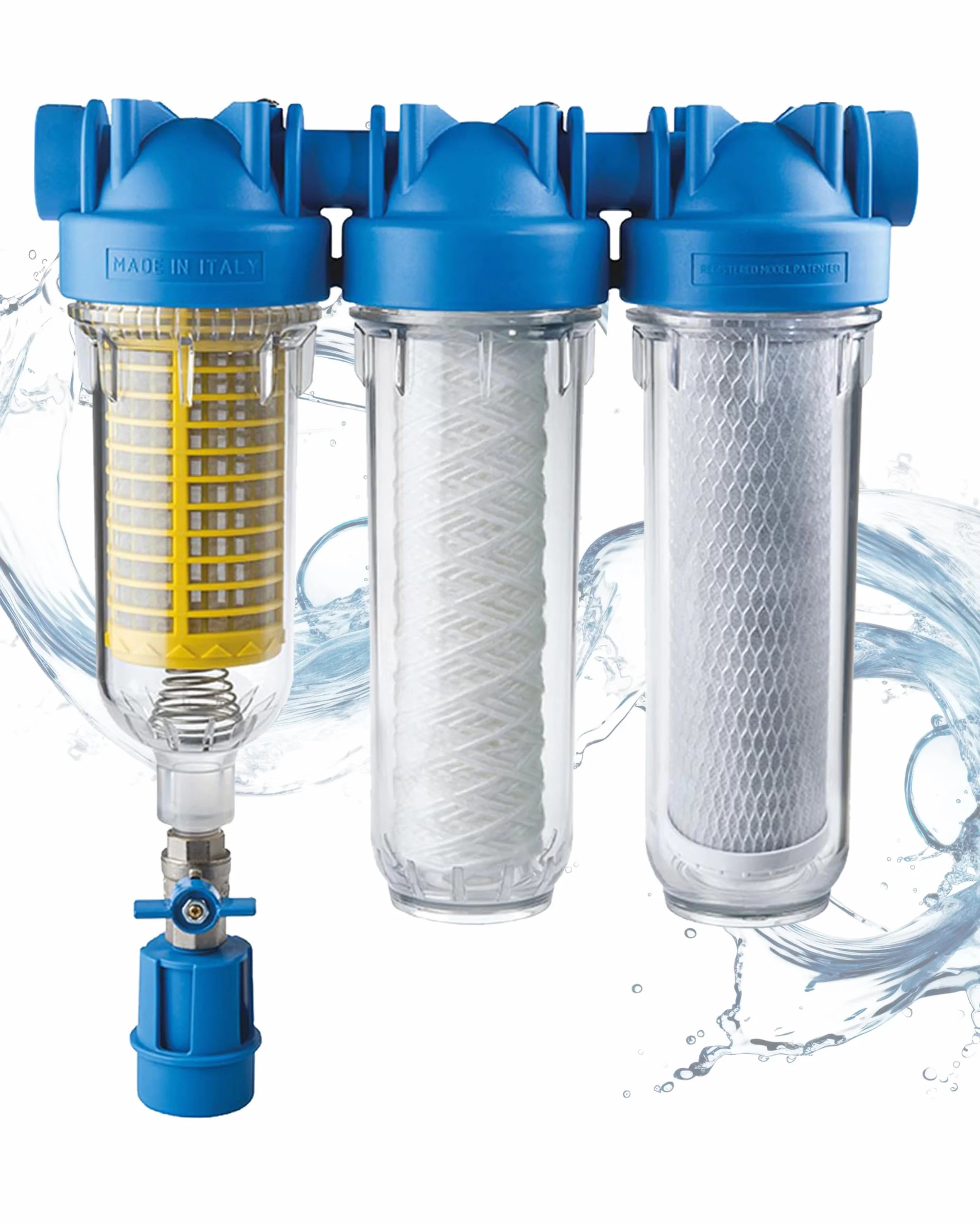 purway Crystal Group Filtro de agua HYDRA Rainmaster Trio RLH CB/EC 1" - Filtro de agua para fuente