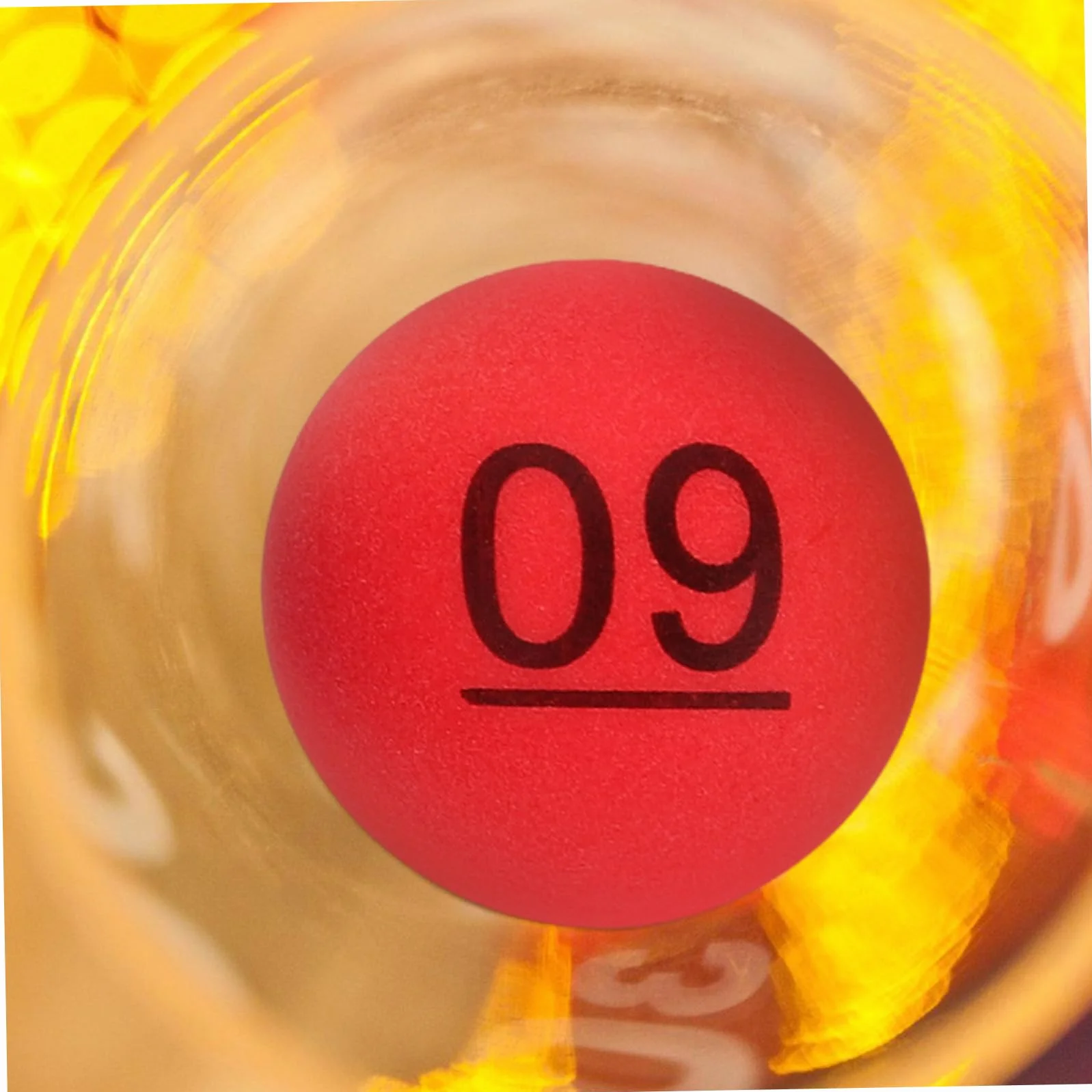 Bolas Numeradas para Sorteos, PP Ligero, 10 Piezas
