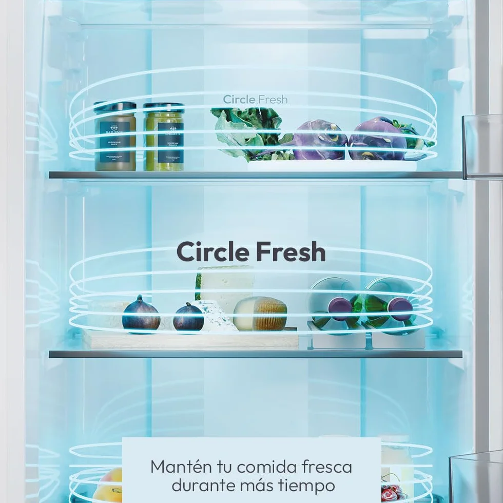 CANDY City Fresco 300 CNCQ2T518EX Frigorífico Combi 280L Total No Frost Inox