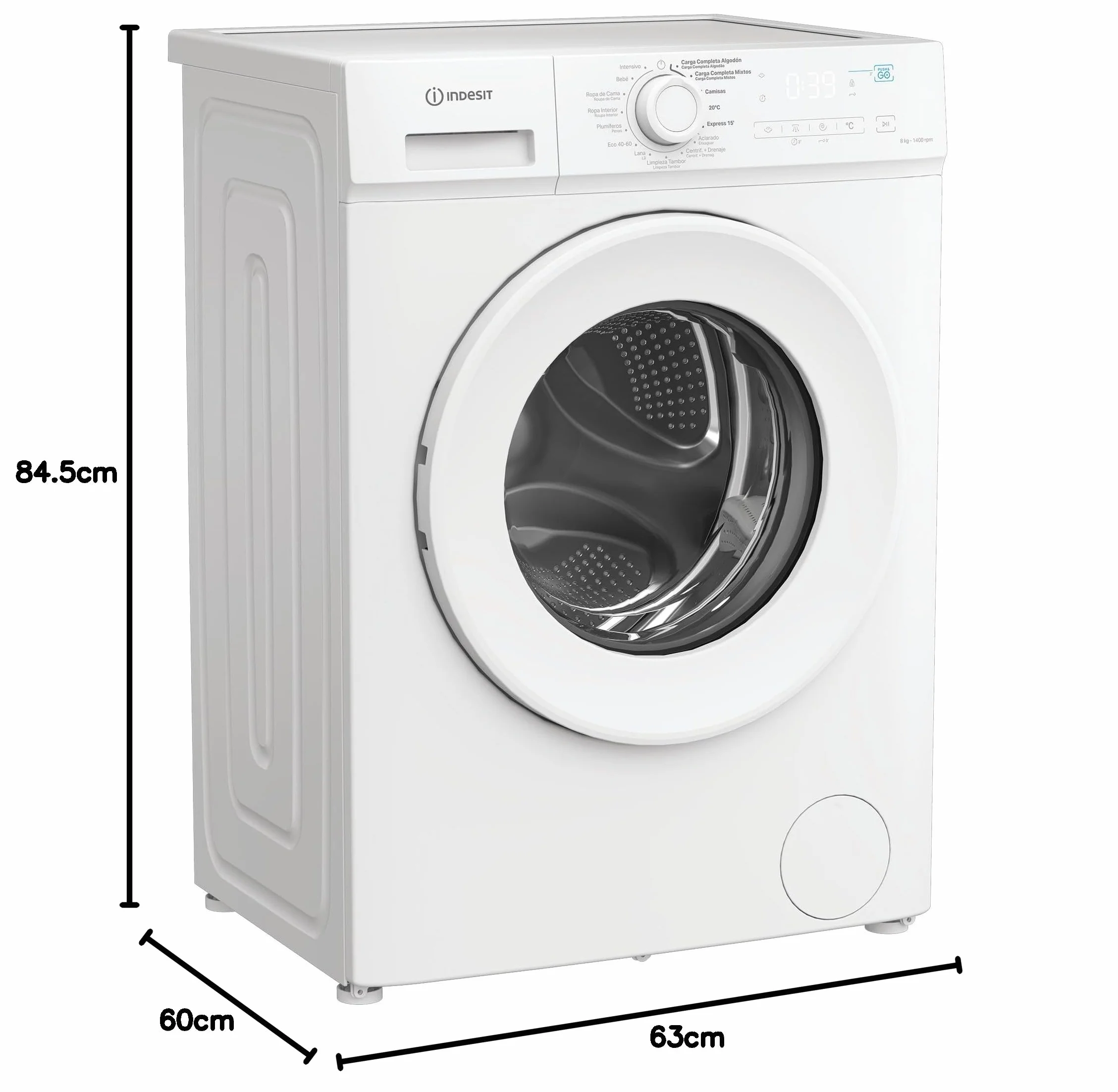 INDESIT Lavadora de carga frontal IMA 864 MY TIME SPT