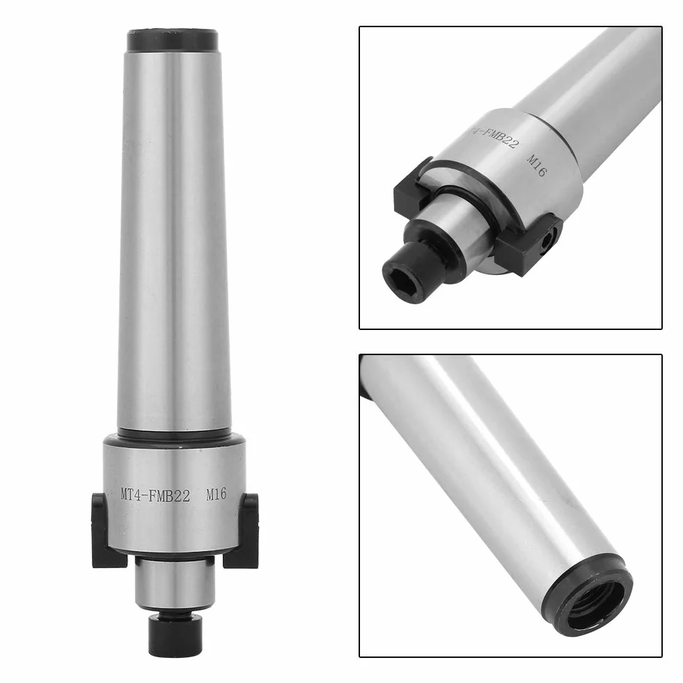 Jeanoko Soporte de fresado Cortador MT4-FMB22 M16 Herramienta cónica roscada Molino Arbor