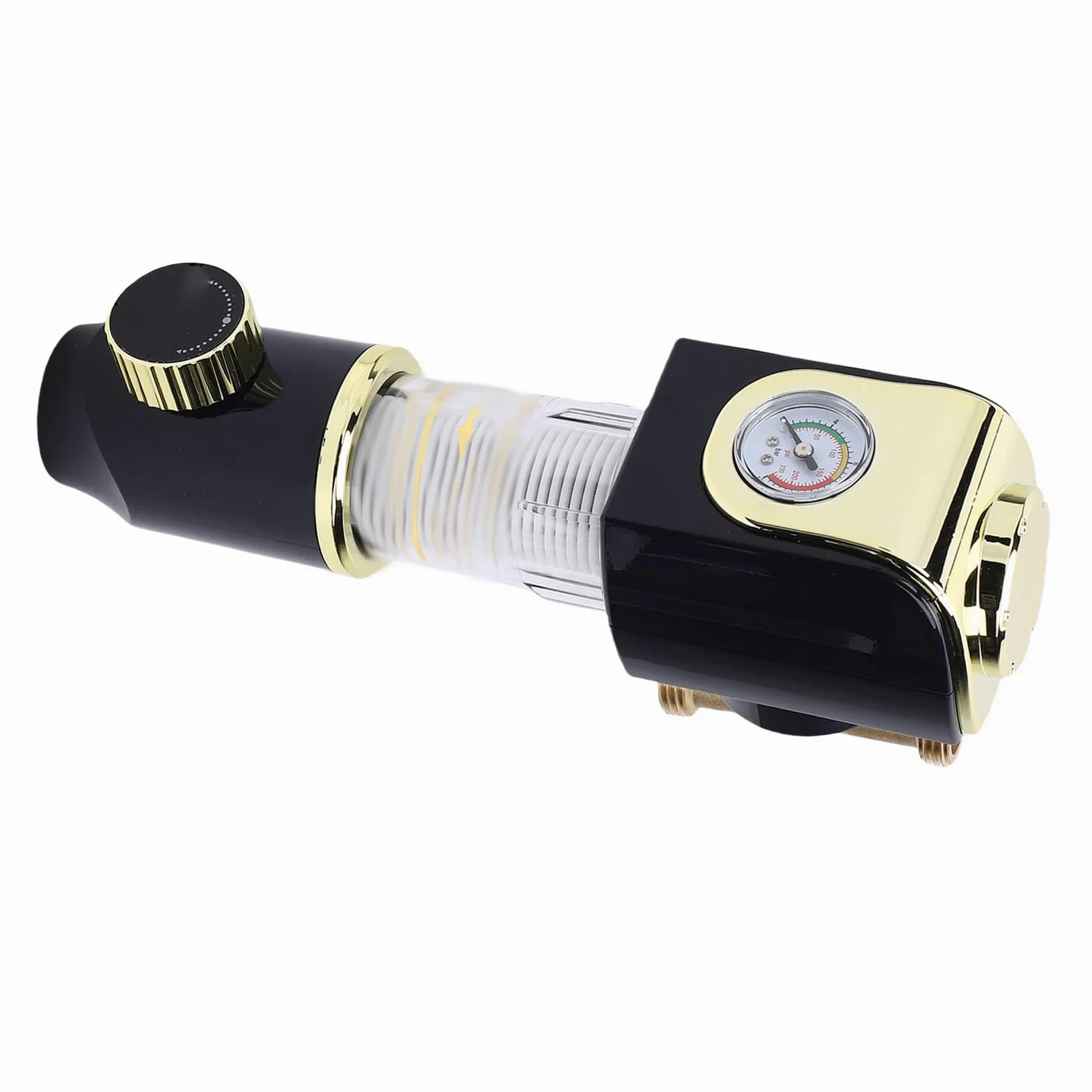 Generic 【título】 de Prefiltración de Agua con Filtro de Sedimentos Prefiltro de 1/2 Pulgada con Manómetro Lavado Automático de 40 μm
