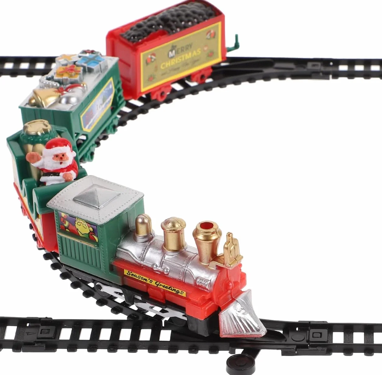Tren de Navidad para Niños - Juego Completo de 11 Piezas con Vías y Accesorios - Decoración Clásica para Árbol