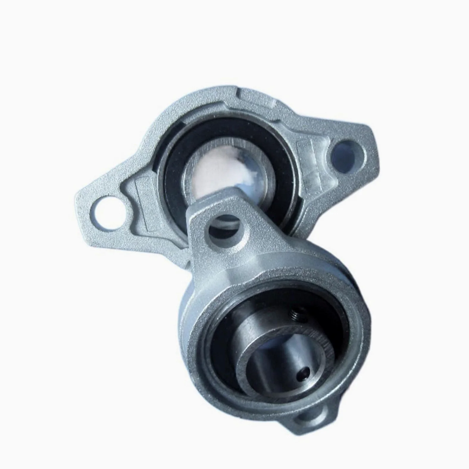 Rodamiento de Bloque de Almohada, Paquete de 4 carcasas de bloque de almohada de asiento de cojinete de aleación de zinc for eje lineal de 8-35 mm(KP005 25mm)