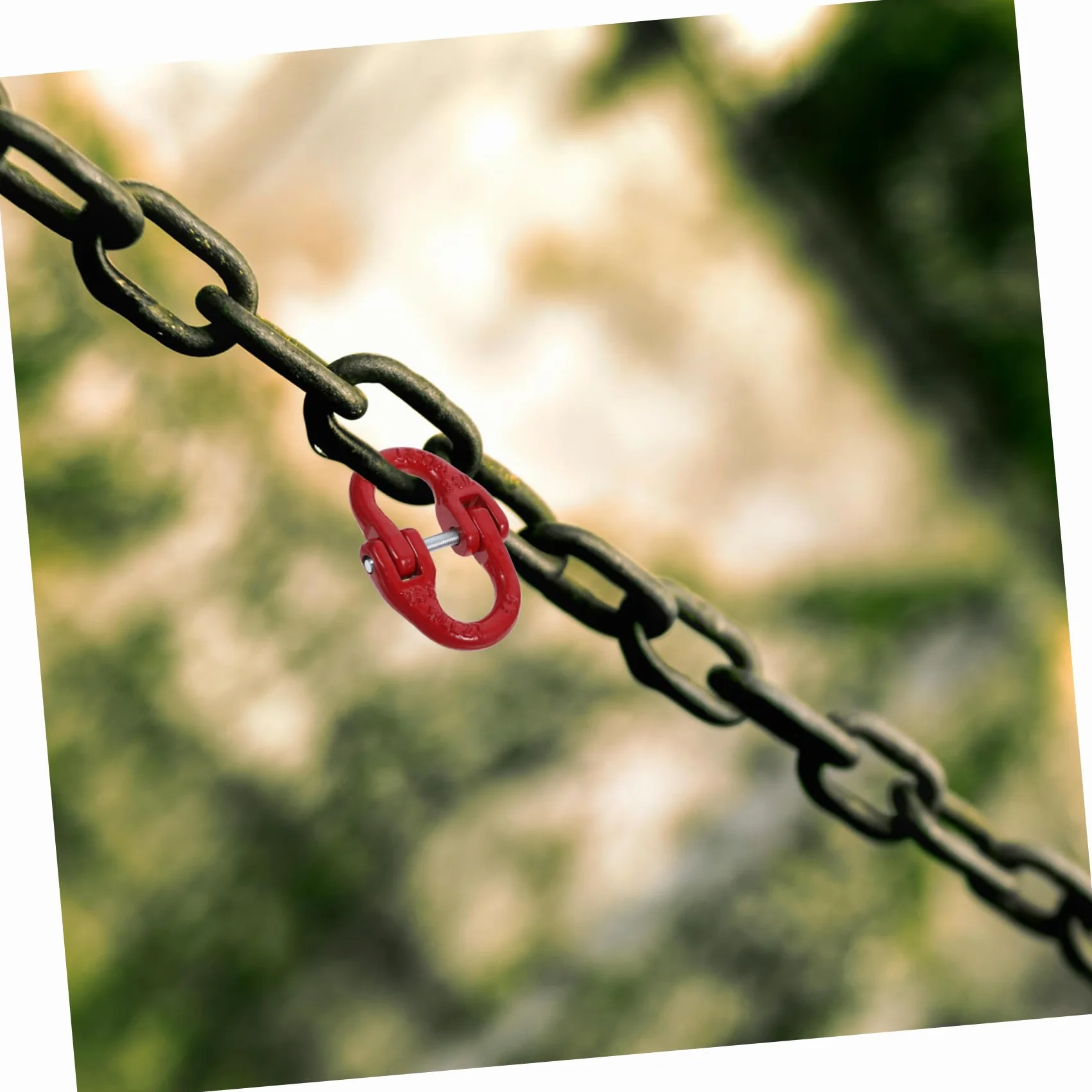 Enlace de Acero Rojo para Cadena de Seguridad 2t Elevación y Remolque
