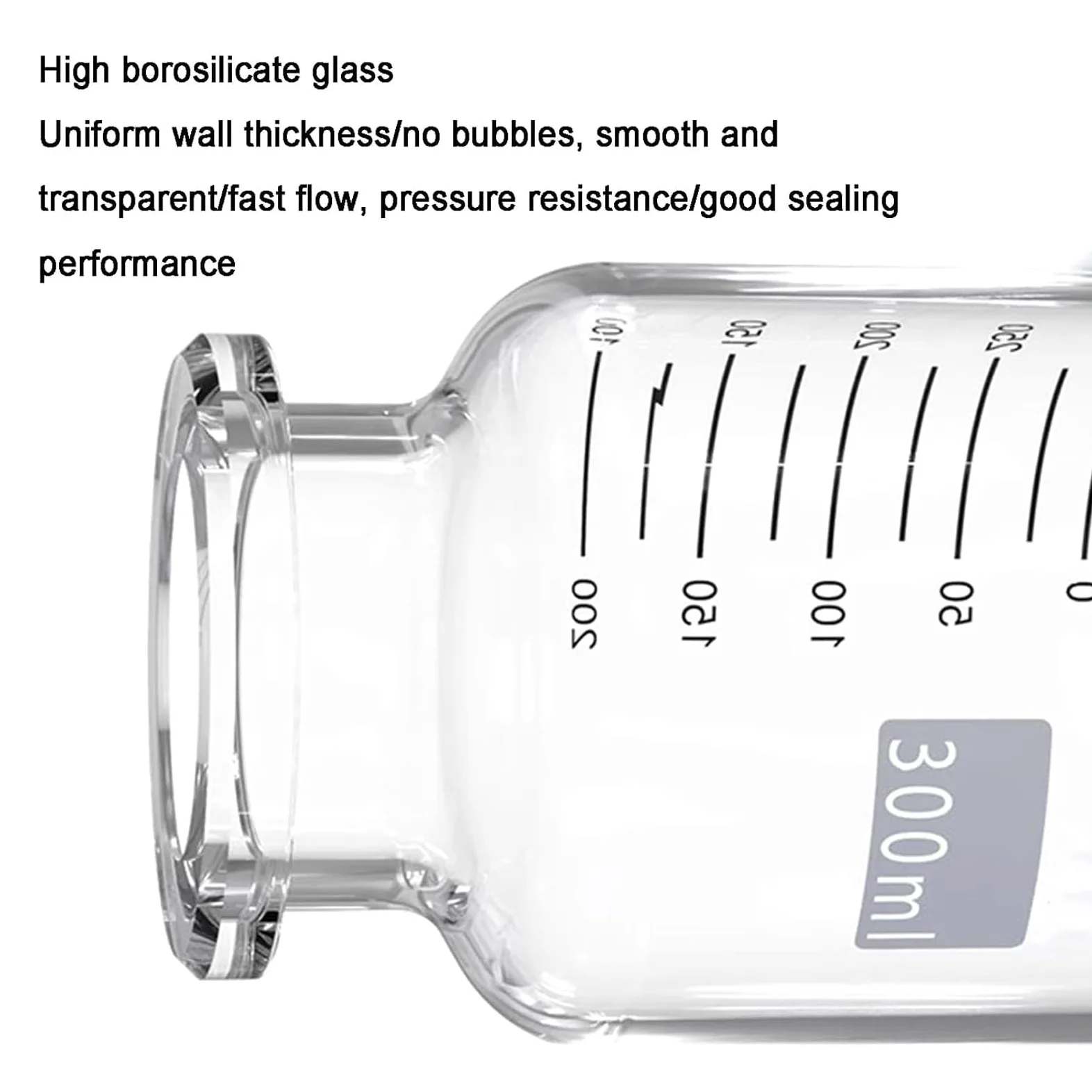 Aparato De Filtración Al Vacío De Laboratorio, Conjunto De Filtración Al Vacío De Vidrio De Borosilicato, con Botella De Filtro De 1000 Ml Y Embudo De 300 Ml, Cuello De Perno con Tubería