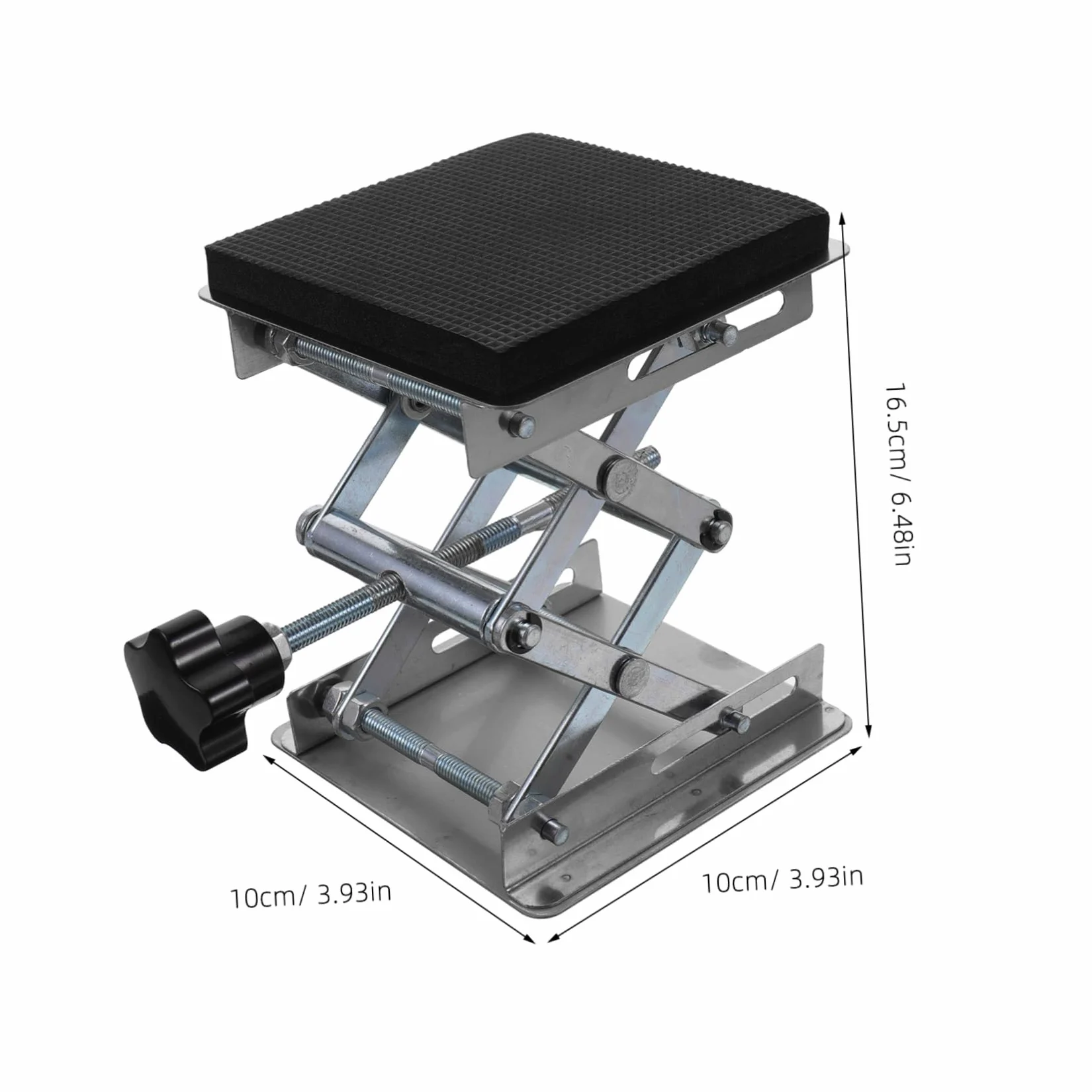 Cabilock 4 Piezas Soporte De Mesa Elevadora Soporte De Tijera Ajustable Acero Plataforma Elevadora De Soporte De Laboratorio Herramienta De Elevación De Altura Manual Aleación De Aluminio