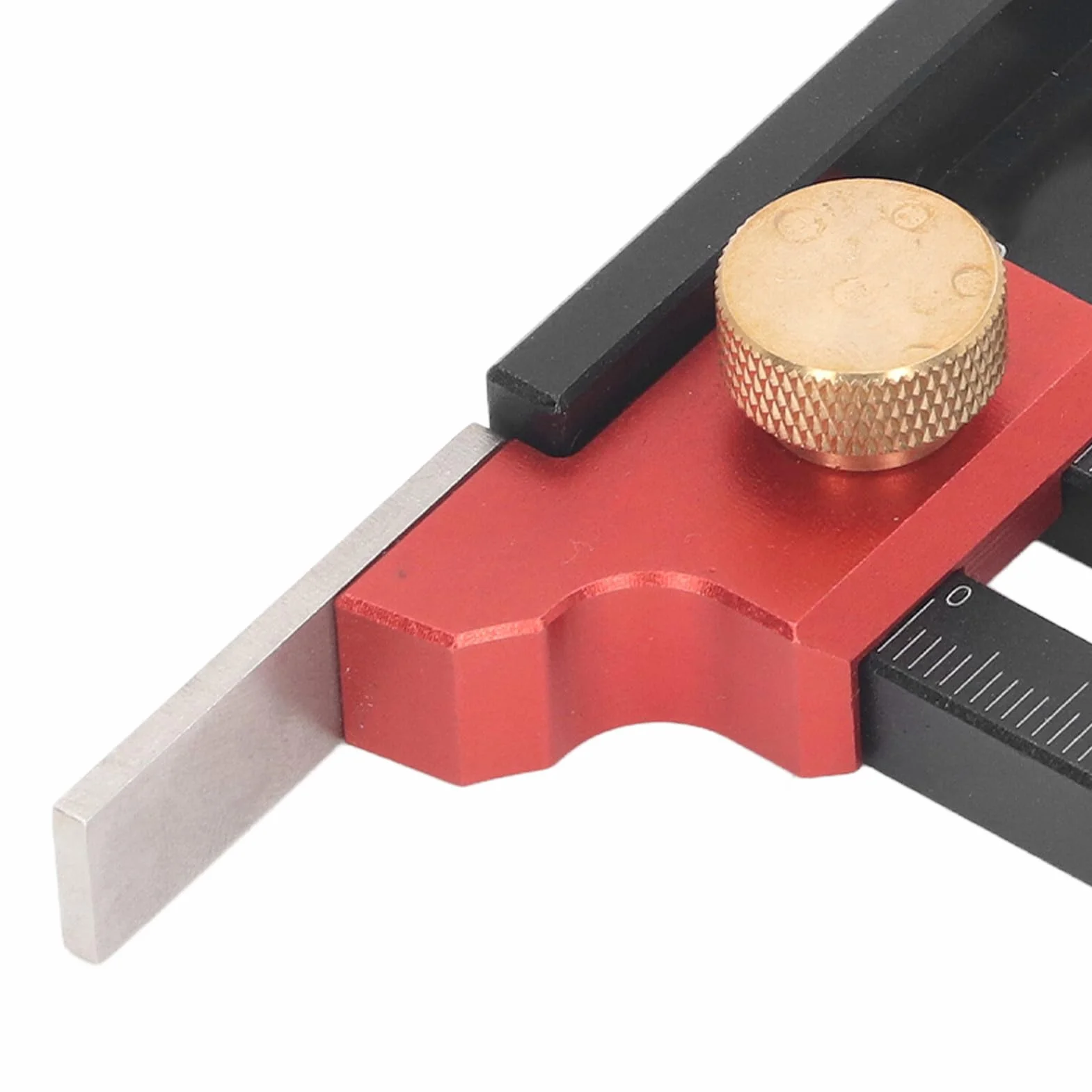 Regla de Profundidad de Precisión para Carpintería, Aleación de Aluminio, Doble Escala, Medición CNC