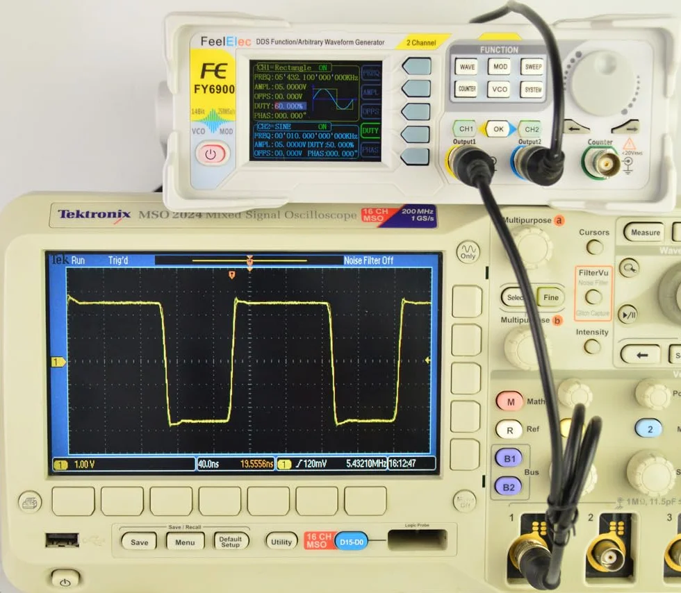 FY6900 20/30/40/50/60/80/100MHz DDS Function Signal Generator Dual-CH Arbitrary Waveform Generator Source Frequency Counter(FY6900 30M)