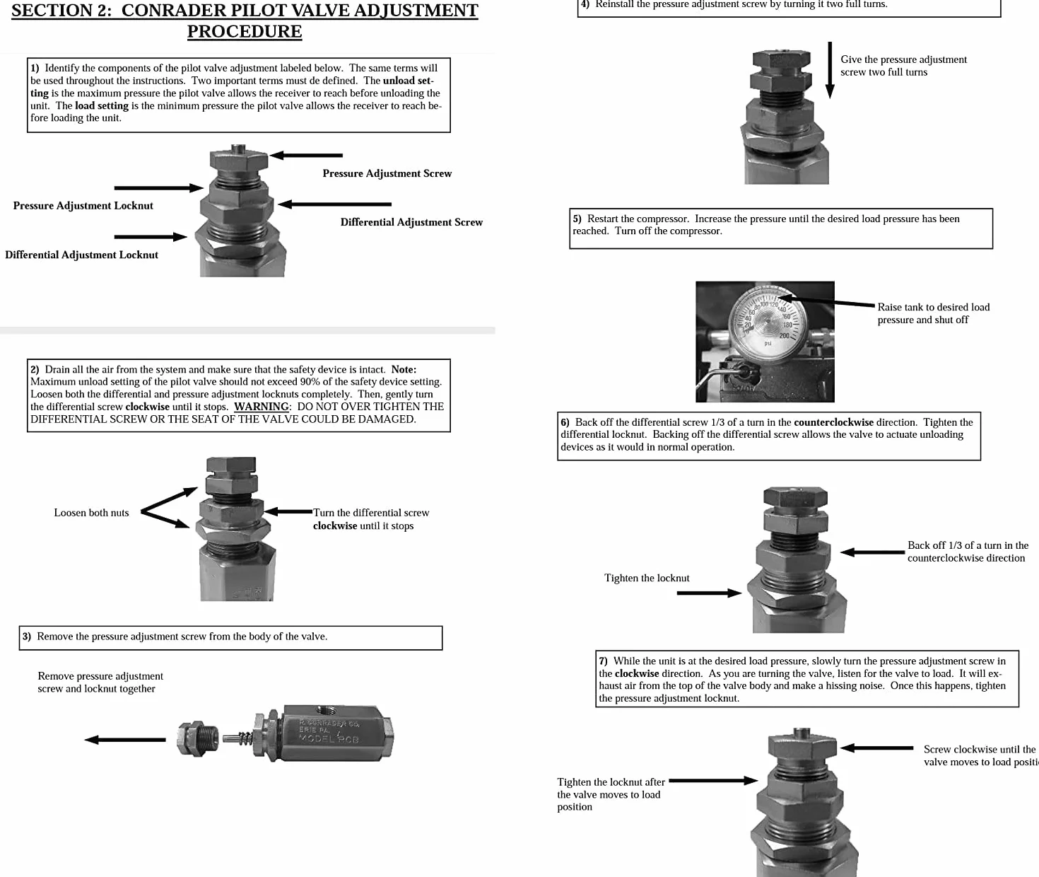 Válvula de retención piloto de descarga de entrada superior NPT de 1,27 cm, todo en uno, más cable de control del acelerador para compresores de aire de gas de 6,5 HP y inferiores (125-150 PSI, cable