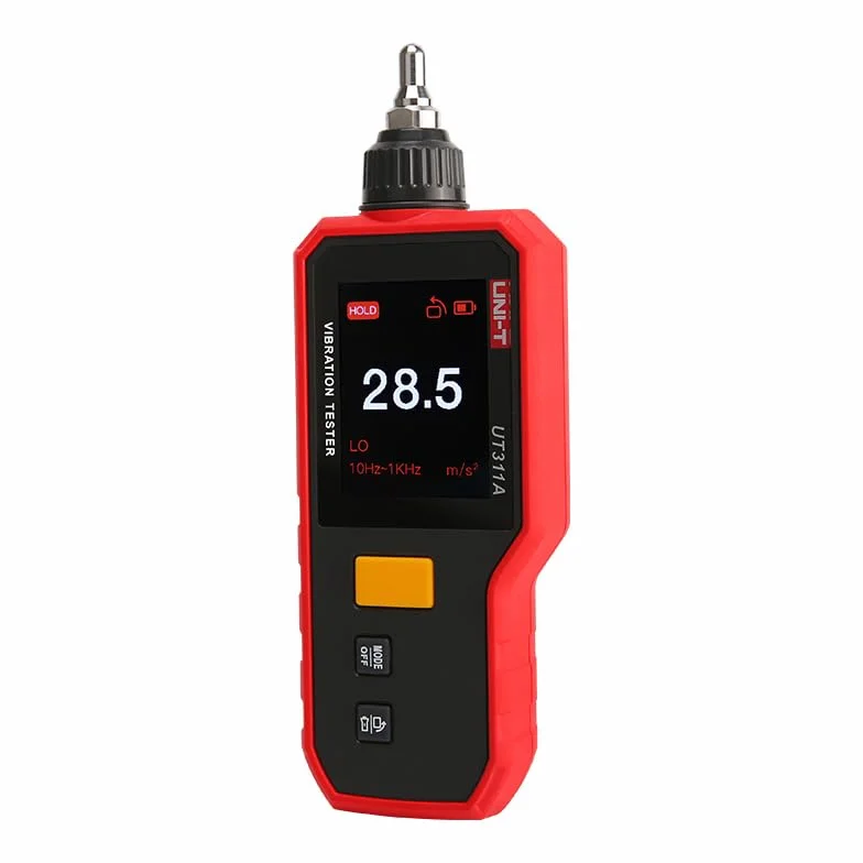 UNI-T UT312A Series Vibration Testers measure vibration acceleration, velocity full view 2.4″ TFT color screen