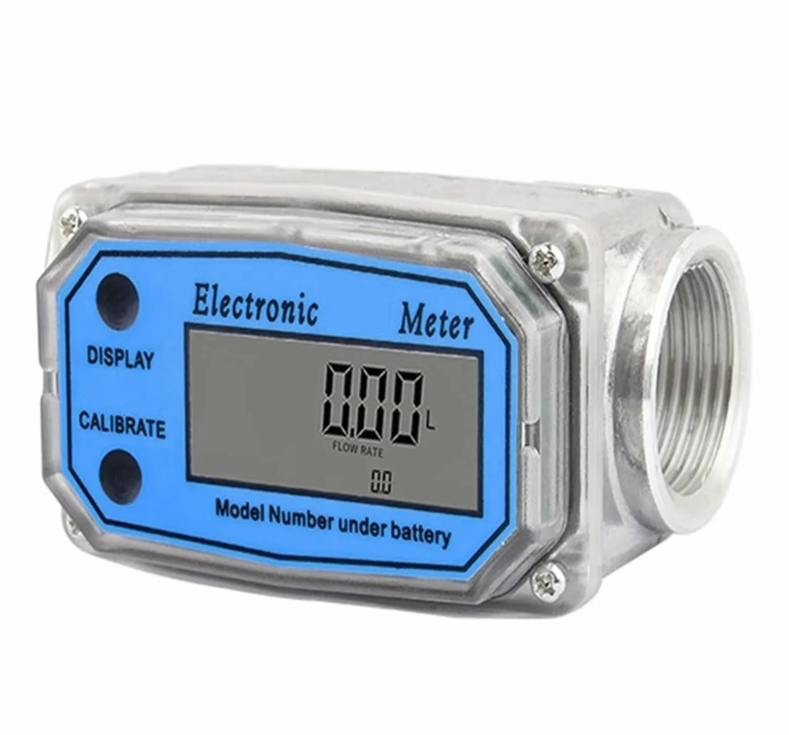 Medidor de flujo digital con acero inoxidable 1 pulgada