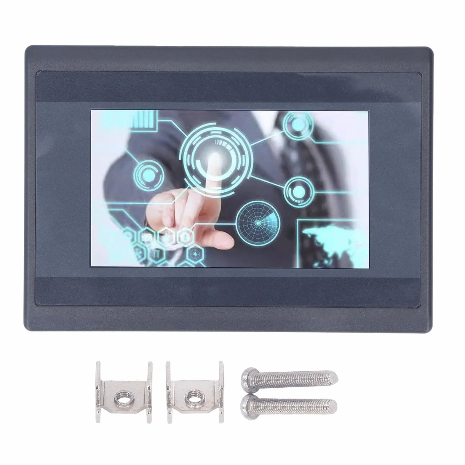 WS4312R PLC HMI Todo en Máquina Integrada con Pantalla Táctil de 4,3 Pulgadas para PLC : Fácil Instalación con Velocidad de Funcionamiento Rápida