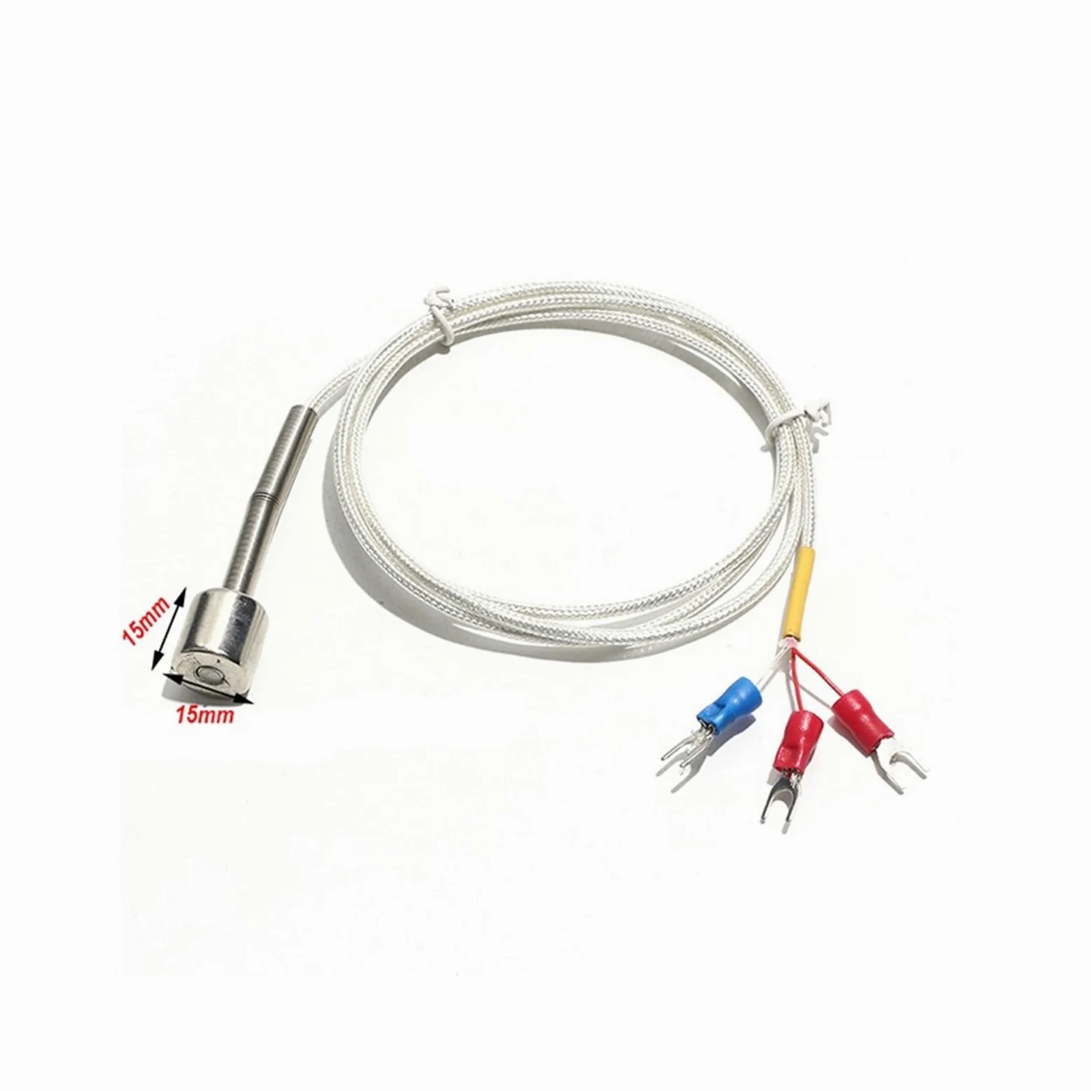 Sensor de resistencia térmica industrial de adsorción magnética de alta resistencia PT100-60-80 ℃/-60-180 ℃/-60-350 ℃ 1M-5M(-60-180c,Cable length 5M)
