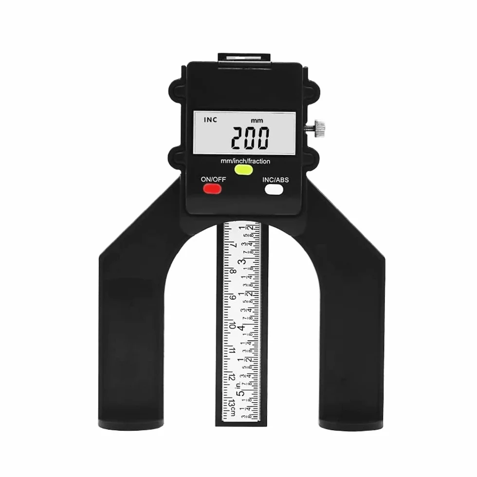 Medidor de altura digital magnético 80 mm Mini medidor de profundidad para sierra de mesa carpintería