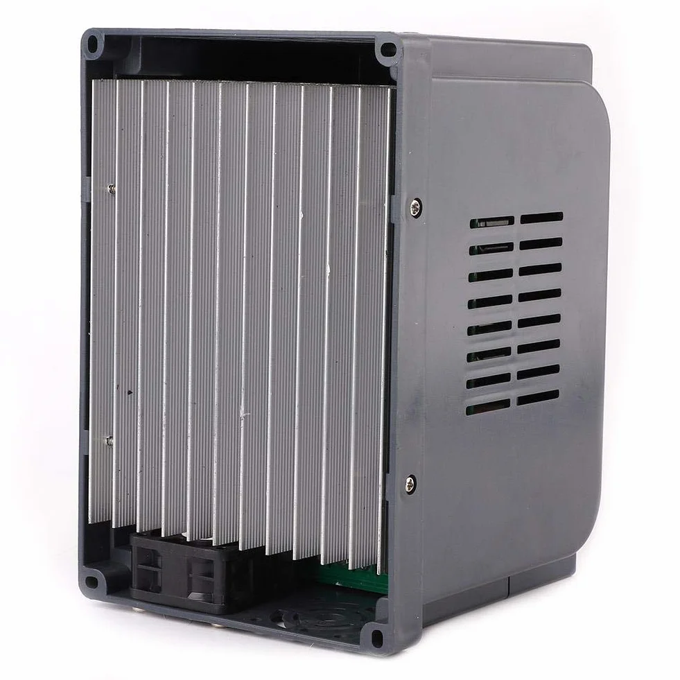 Variador de Frecuencia, Vfd AC 1.5Kw, 220V Entrada 380V Salida, Convertidor de Frecuencia Monofasico a Trifasico, Control PWM, Alto Par, Alta Precisión, Bajo Ruido