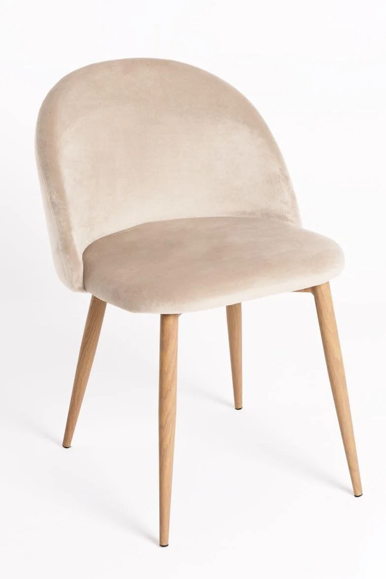 Regalos Miguel - Packs Sillas Comedor - Pack 6 Sillas Vint Terciopelo - Beige