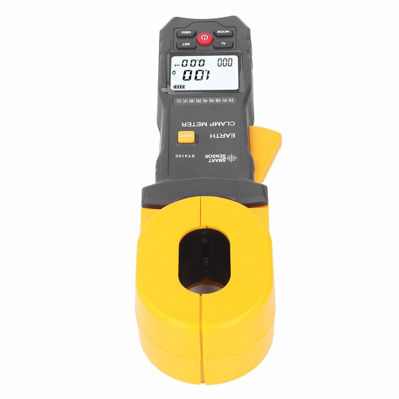 Medidor de Resistencia a Tierra con Abrazadera, Medidor de Resistencia a Tierra con Abrazadera Digital LCD para Pruebas de Tierra Precisas y Confiables