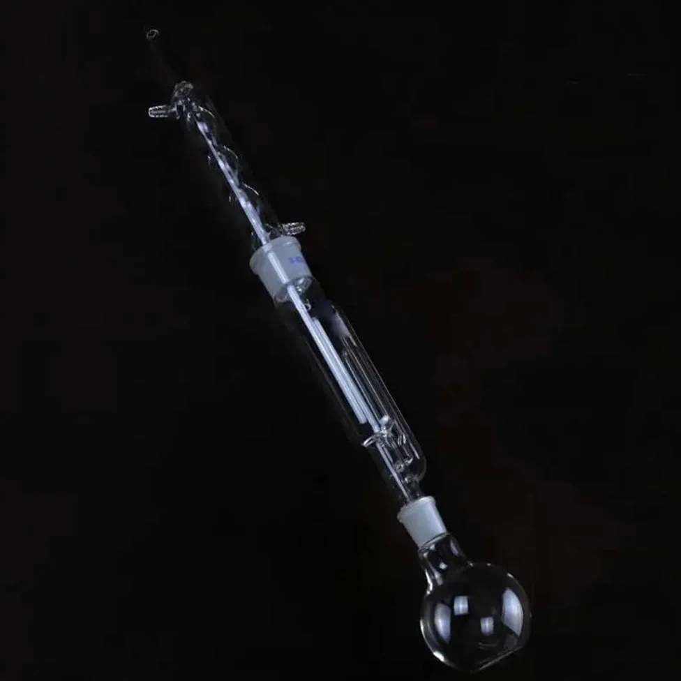 Cristalería de Laboratorio Extractor Soxhlet esférico en forma de bola for vidrio de pared gruesa(60ml)