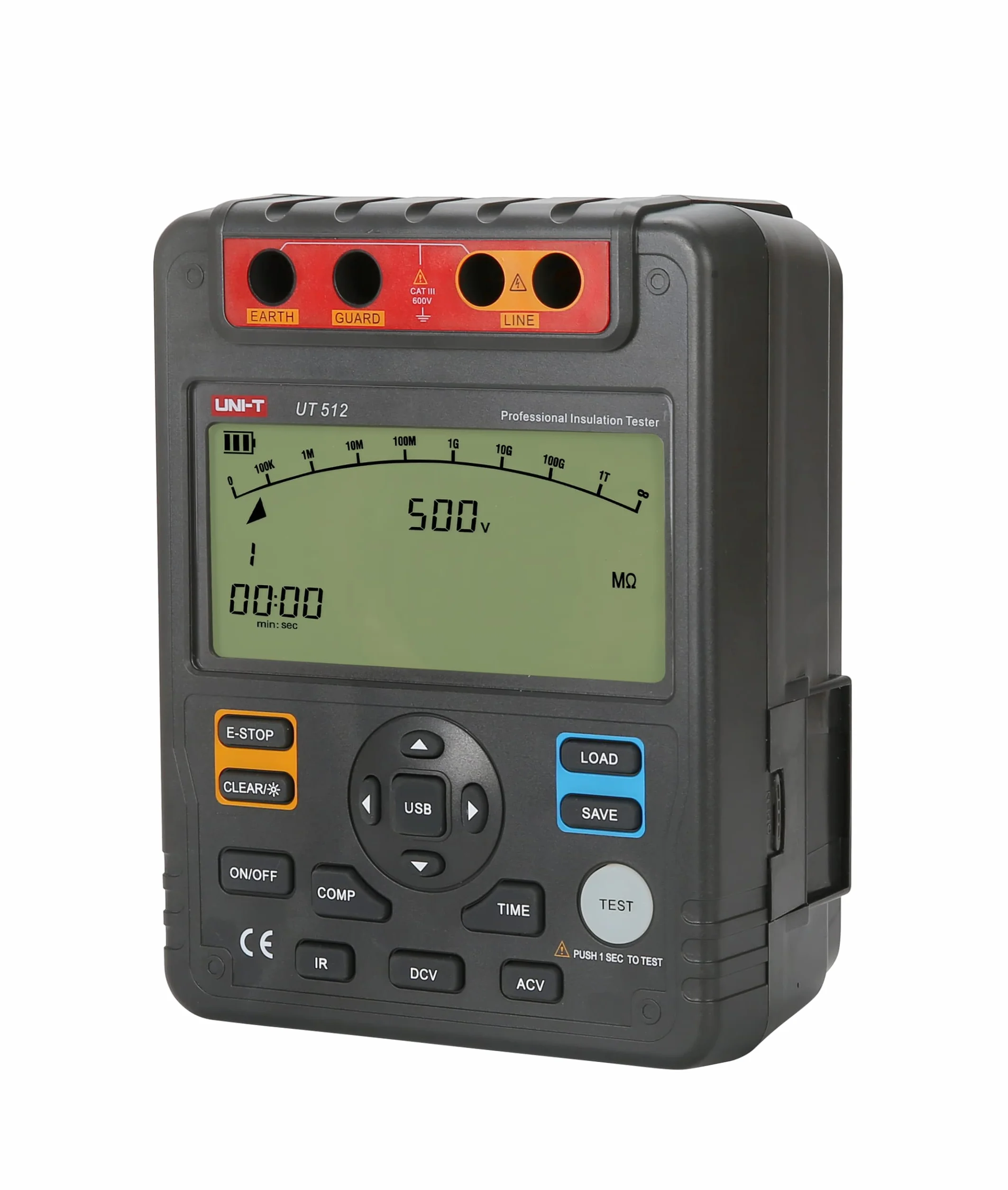 UNI-T UT512 Serie UT510 Probador de Resistencia de Aislamiento, 500V-2500V