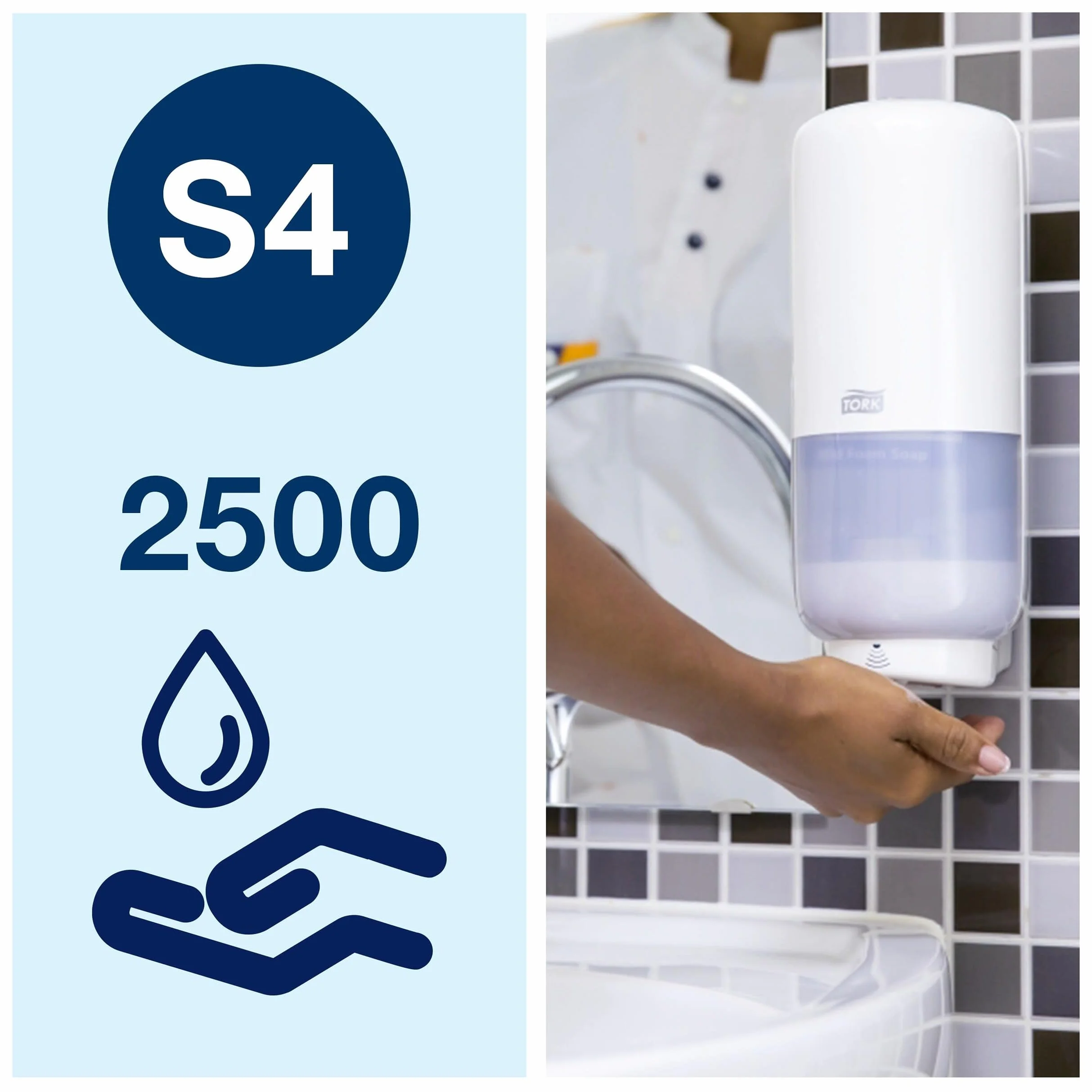 Tork 520501 Jabón en espuma suave 1 litro compatible con sistema S4