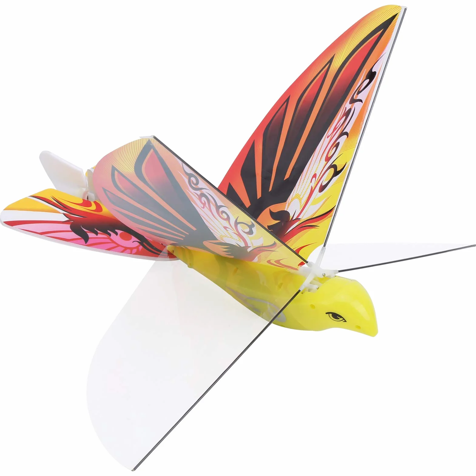 POENVFPO Pájaro Volador RC 2.4 GHz con Luces LED, Material EPP