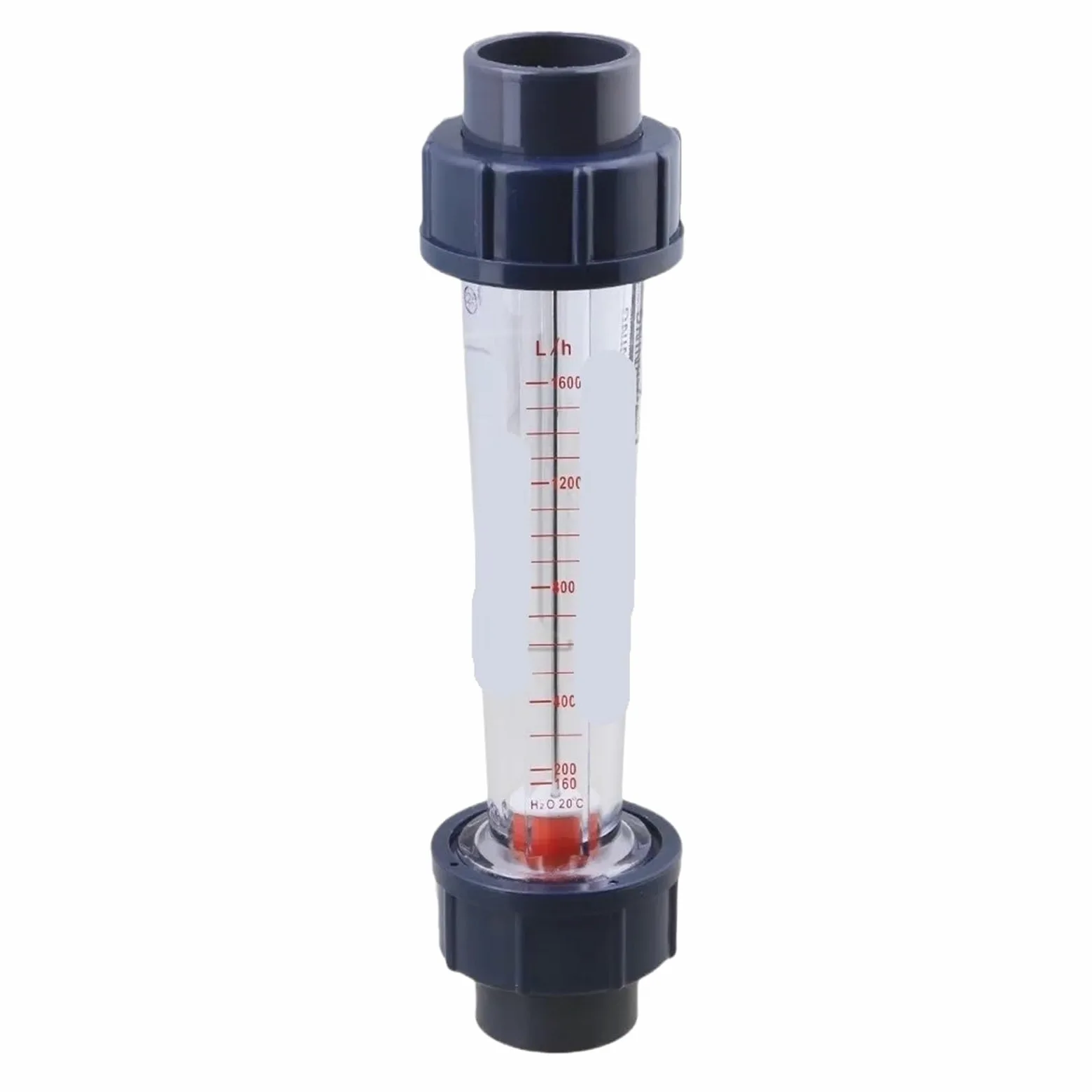 Medidor de flujo de agua LZS-25 160-1600L/H con tubo de plástico de 235 mm - Rotámetro de líquido