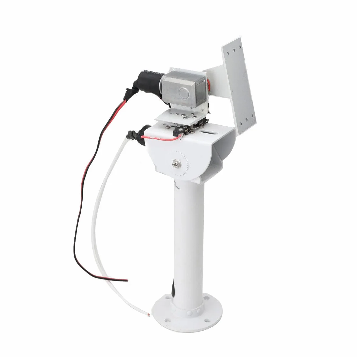 Bricolaje 30 W Dos ejes giratorio Cardán Solar Tracking Robot vigilancia alto par motor engranaje helicoidal
