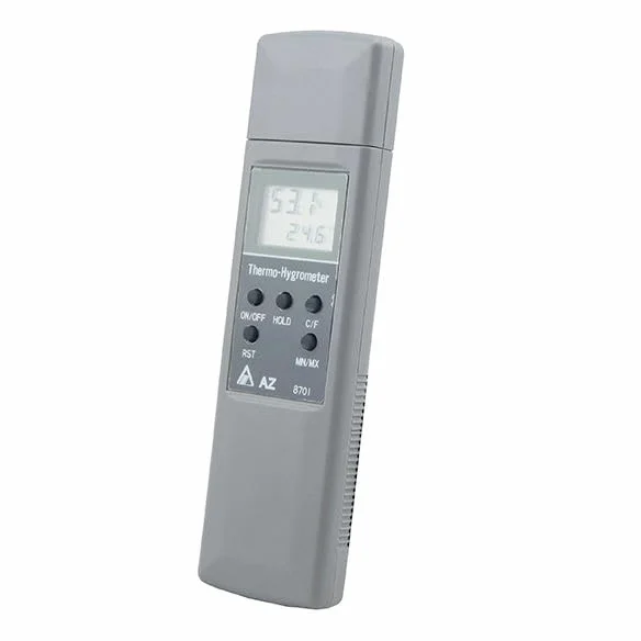 AZ8701 - Medidor digital de humedad y temperatura, tipo bolsillo, psicrómetro, termómetro higrómetro