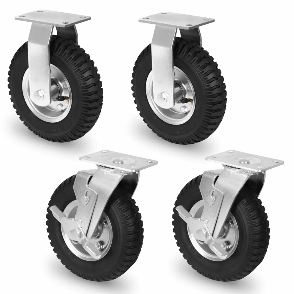 VONROC Juego de 4 ruedas neumáticas para carro TT503XX – Upgrade Premium para mayor comodidad, agarre y control – Accesorio resistente