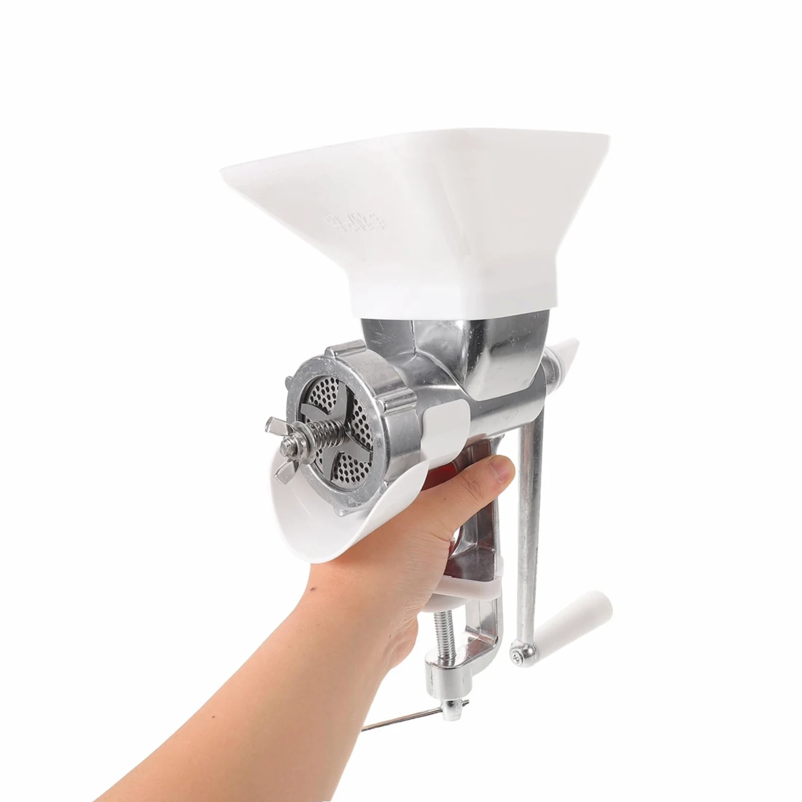 ibasenice Máquina Manual Estructura Resistente de Hierro y Plástico para Pellets de Alimento para Gallinas y Patos Adecuado para Granjas y Patios Domésticos