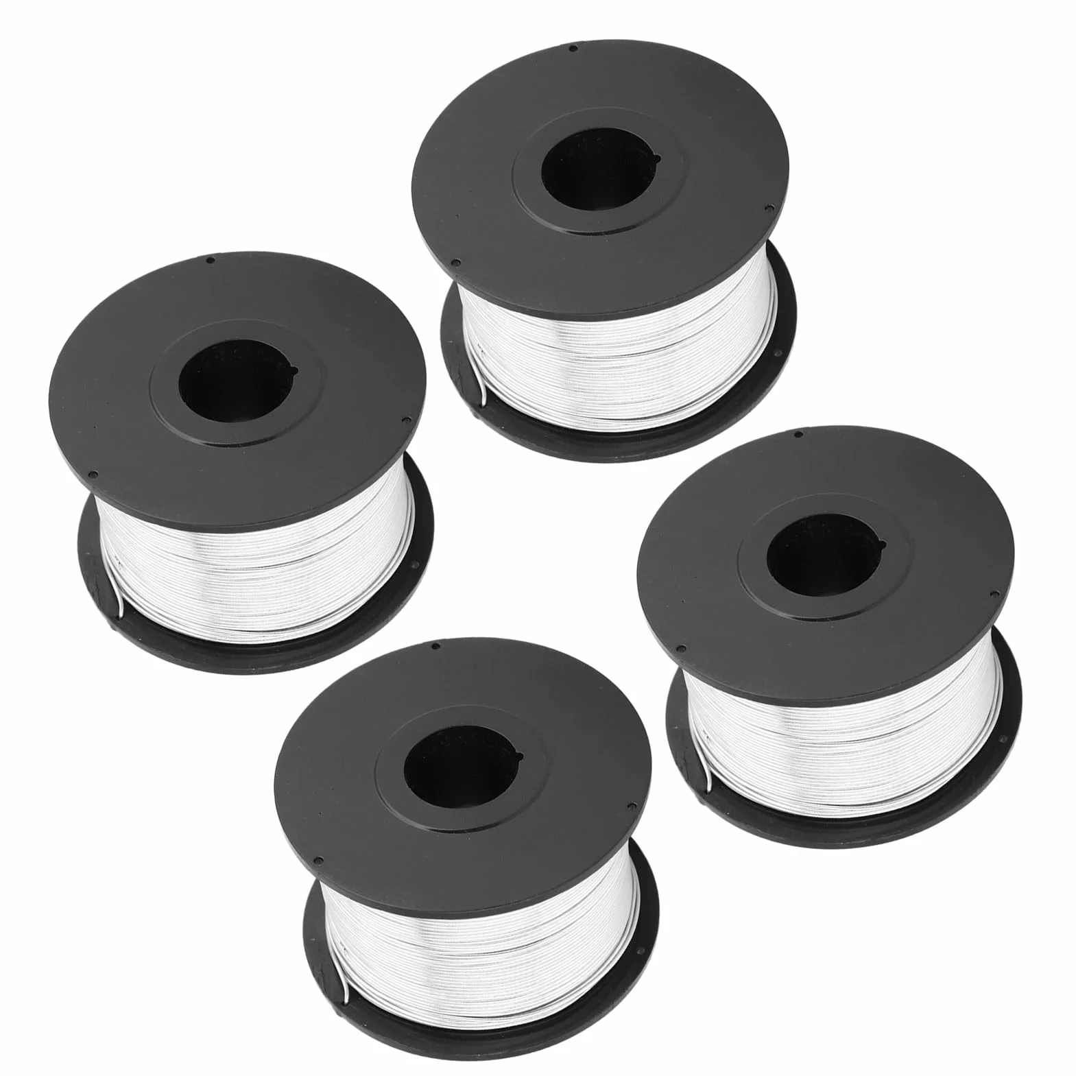 Garosa Alambre de Amarre de Acero de 110 M y 0,8 Mm, Suave y Flexible para Encuadernación, 8 Rollos Incluidos para Máquina de Atado Automático