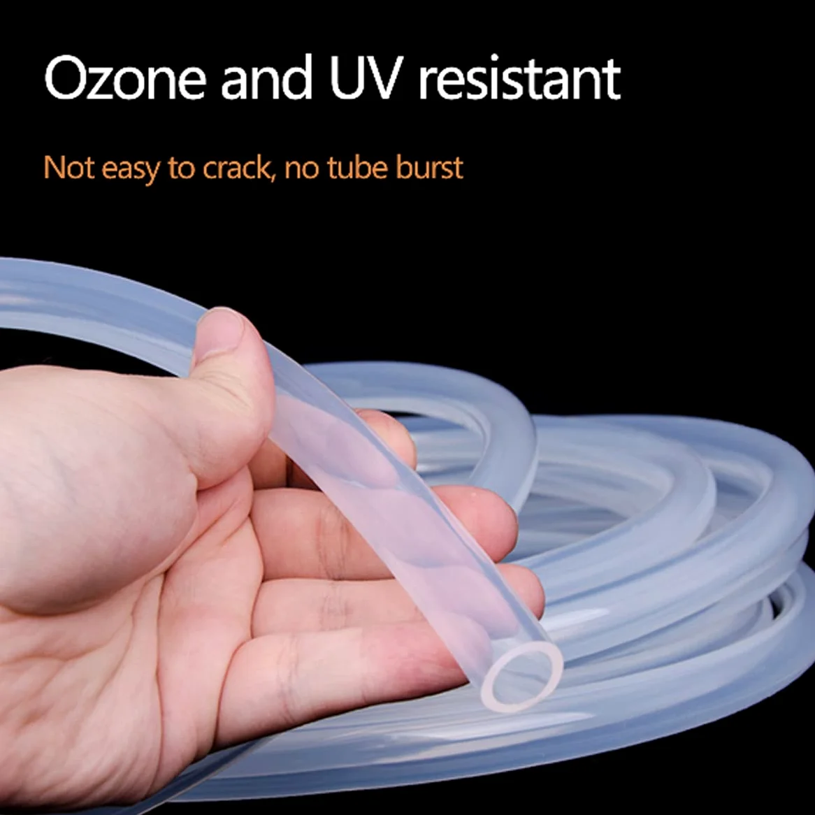 Tubo de silicona flexible de 15 mm a 60 mm de diámetro grande para transferencia de líquidos, tubo suave para bombeo y aplicaciones versátiles.