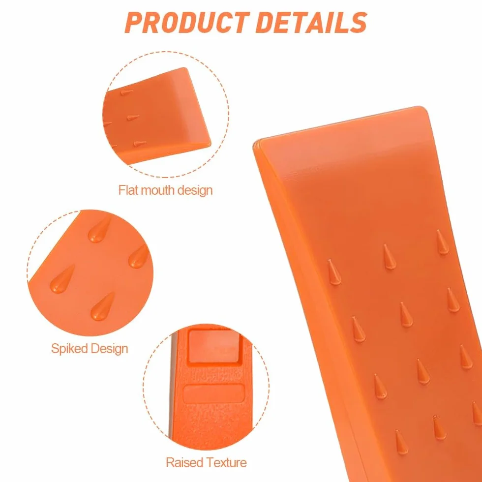 4 Piezas Cuñas de División, 6" Cuñas para Talar árboles con Bolsa Cuñas de Corte de Motosierra Cuña de Arbol Plástico Cuñas de Tala para Motosierra Accesorio Herramienta para Leñadores