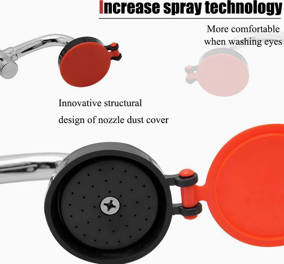 CGOLDENWALL Drench - Manguera de ducha de mano con manguera de acero inoxidable de 1,5 m para laboratorio e industrial
